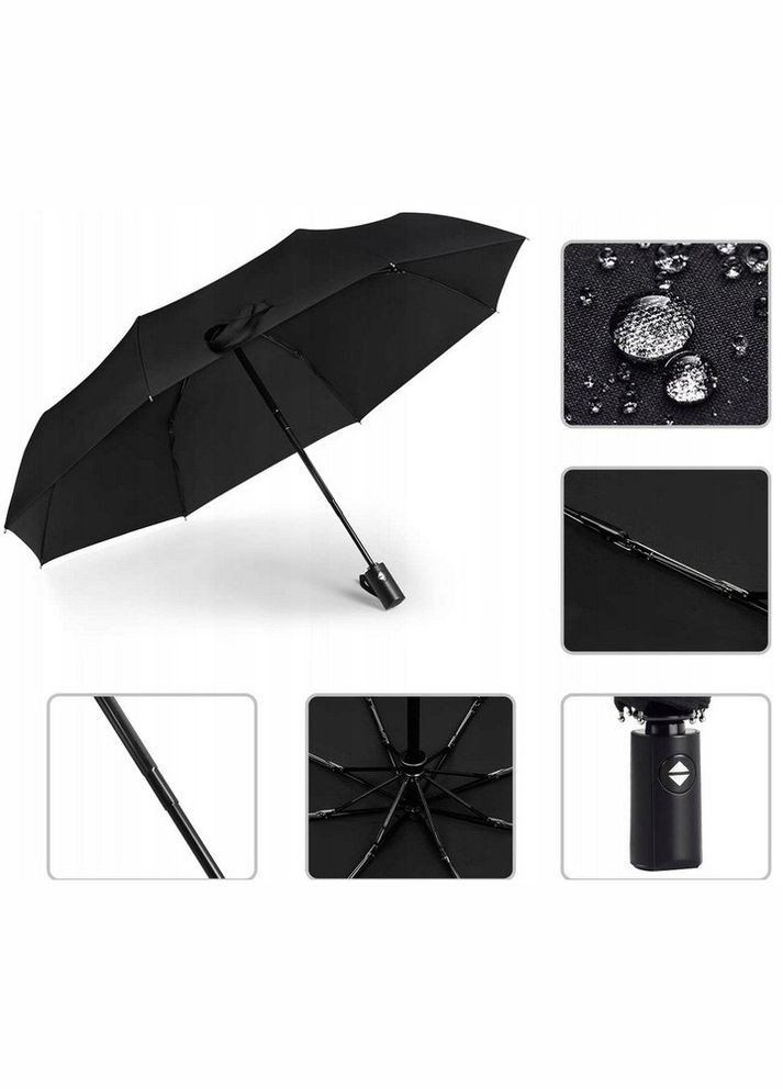 Чорна} чоловіча парасолька автомат Malatec (303277966)