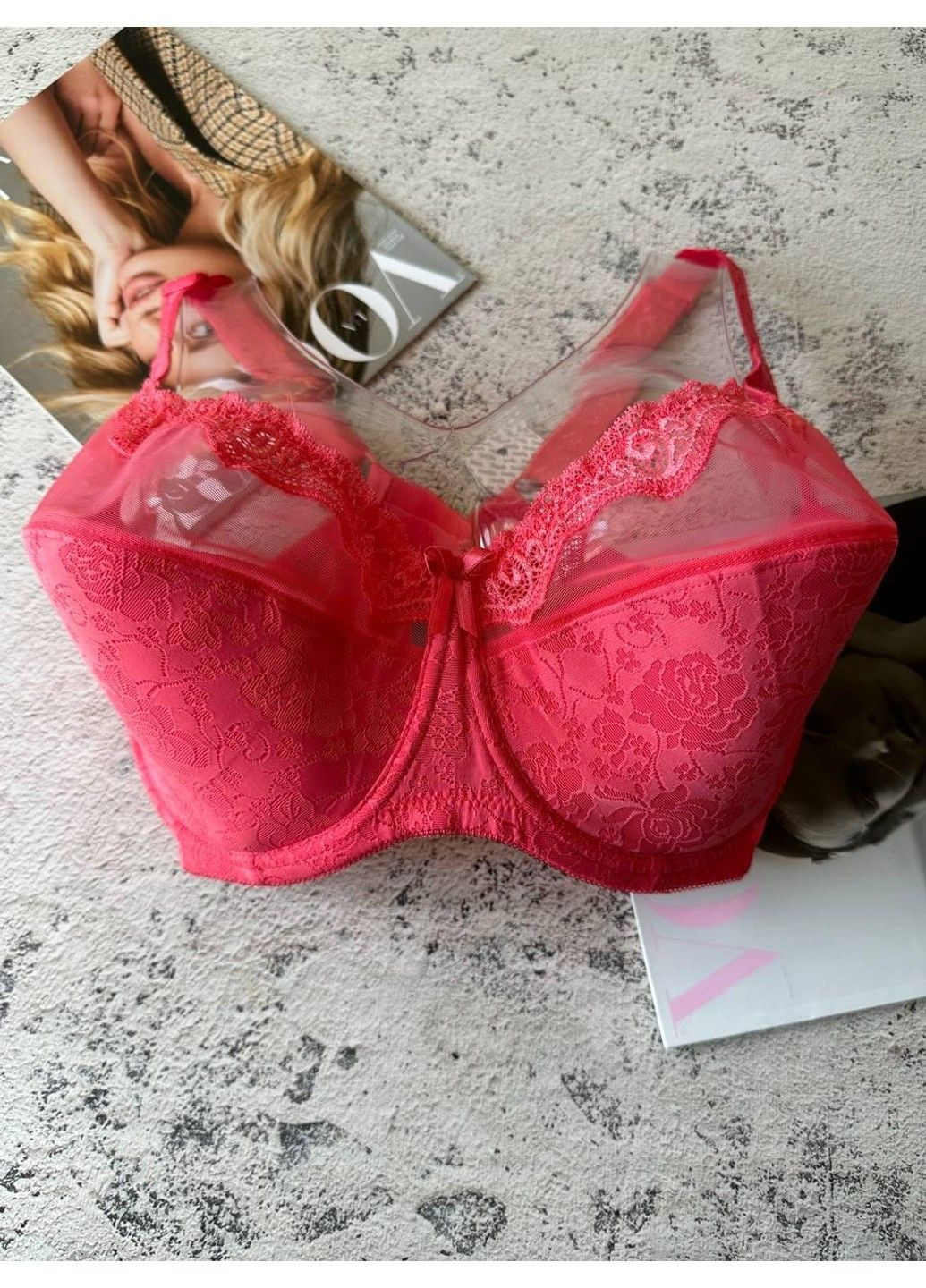 Рожевий рожевий бюстгальтер g на 7 розмір Diorella