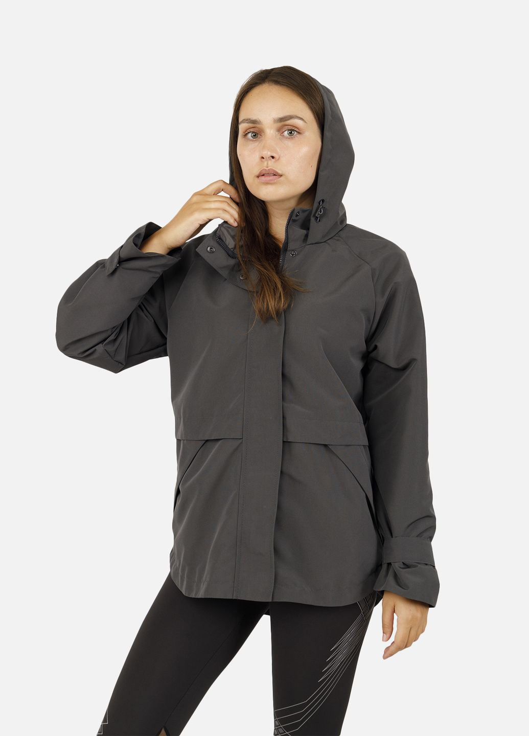 Жіноча вітровка колір темно-сірий CB-00258987 Yuki (316032828}