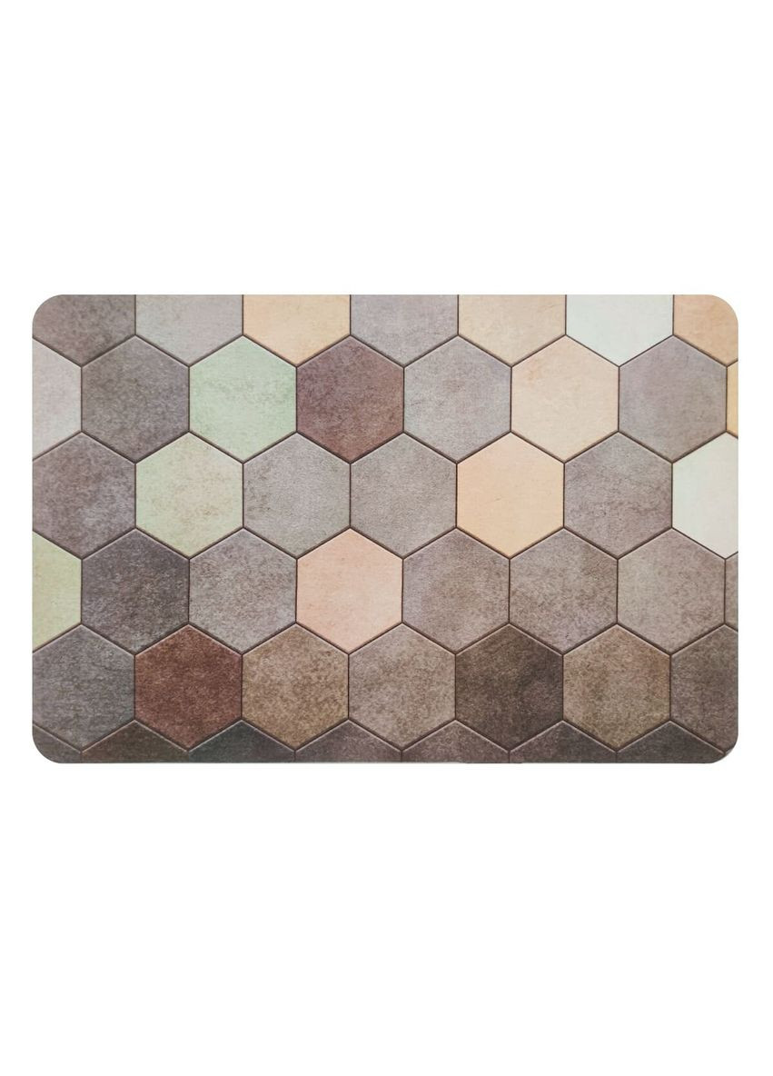 Вологопоглинаючий килимок 38х58х3мм Шестикутники (D) SW-00001571 Sticker Wall (327873683)