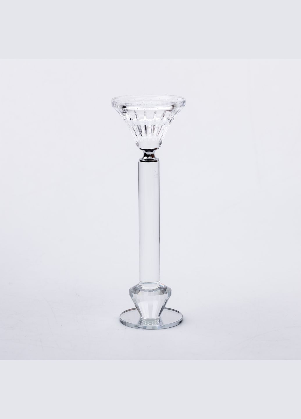 Підсвічник скляний Crystal lotus декоративний 21.3 см Yiwu (328440452)