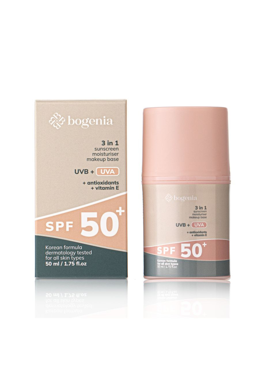Крем сонцезахисний для обличчя SPF50+ 50 мл Bogenia (313262490)
