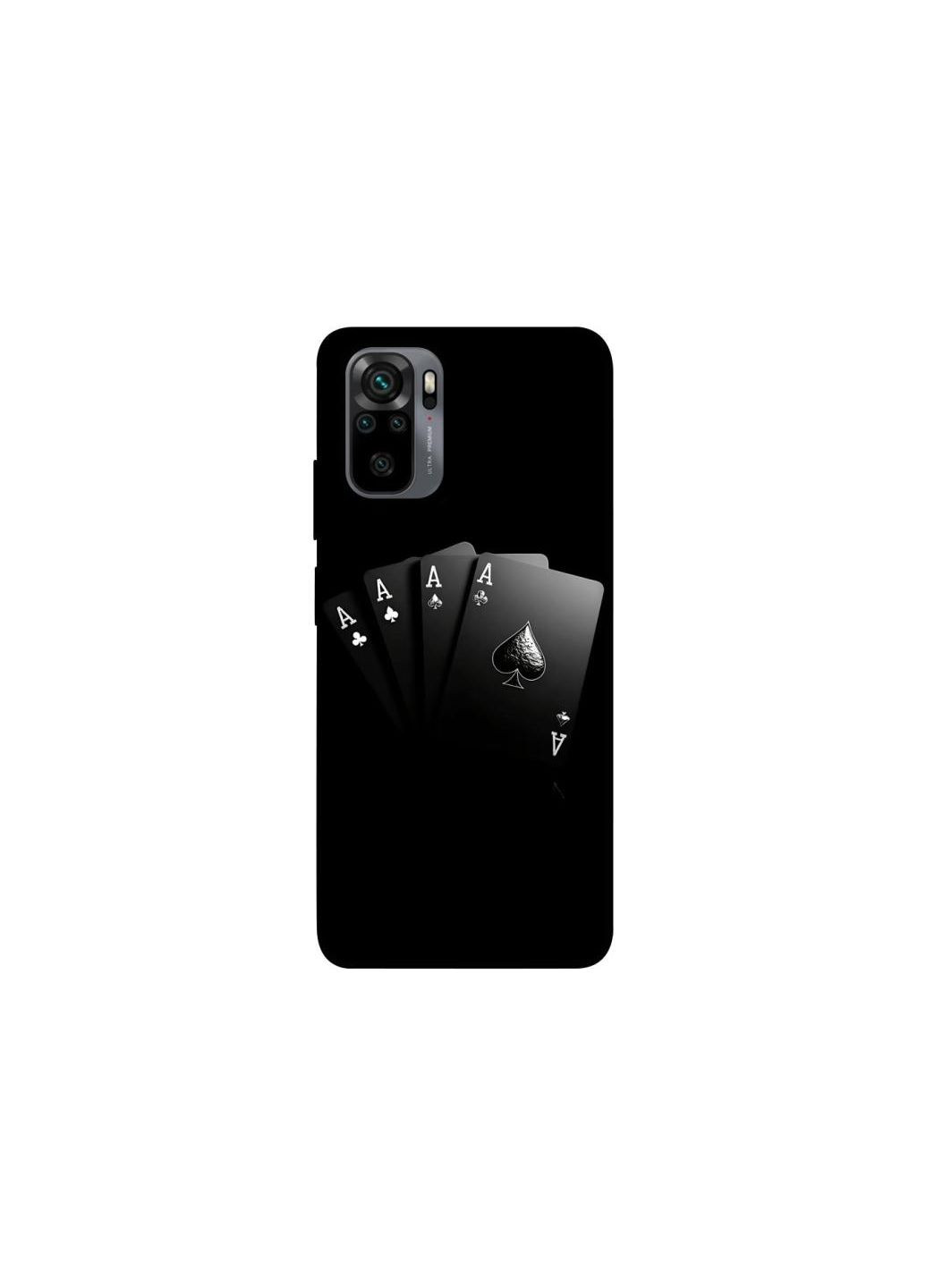 Чохол на Xiaomi Poco M5s Black Cards Frontalka (354651435)