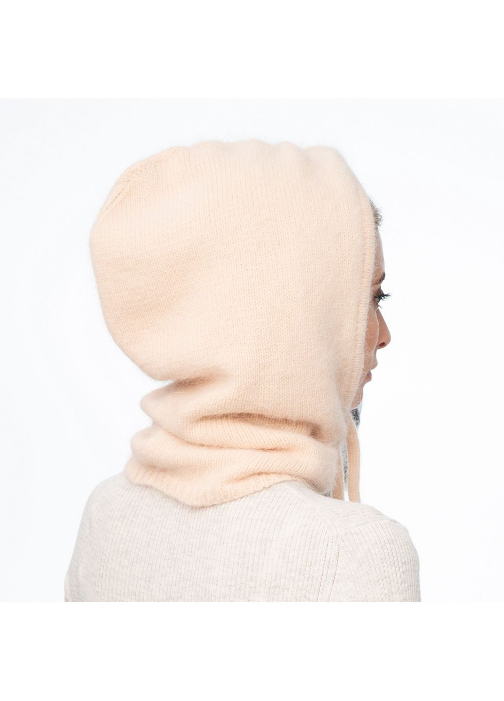 Капор жіночий ангора бежевий BILLIE LuckyLOOK 237-070 (322790237)