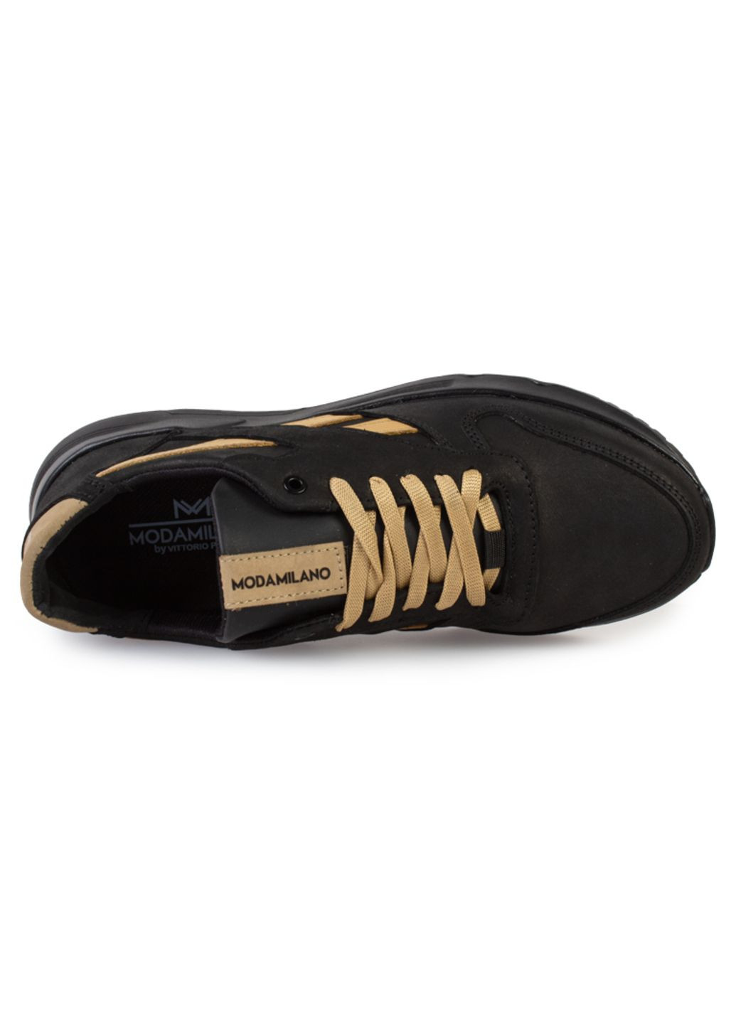 Черные демисезонные кроссовки мужские бренда 9200514_(1) ModaMilano