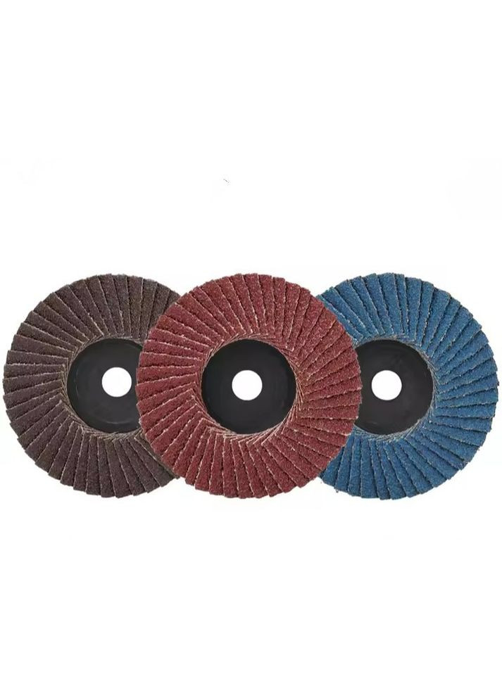 Набір пелюсткових шліфувальних дисків круги 3" 75 мм 3 шт для міні болгарки No Brand (368788700)