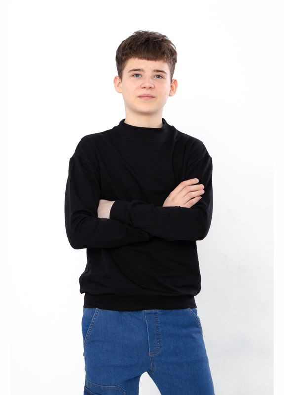 Носи своє свитшот для мальчика абстрактный черный кэжуал трикотаж