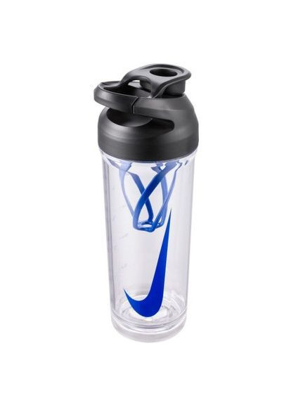 Бутылка для воды TR Recharge Shaker Bottle 2.0 24 OZ черный, синий 709 мл N.101.0724.913.24 (887791762313) Nike TR Recharge Shaker Bottle 2.0 24 OZ чорний, синій (370019112)