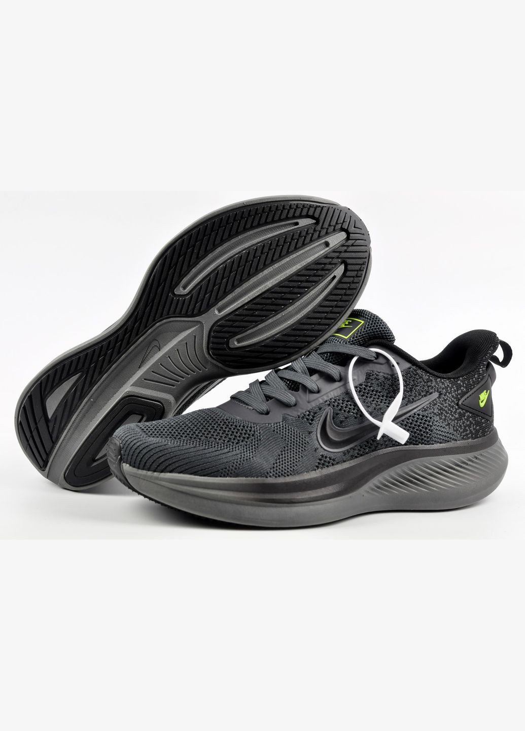 Темно-серые летние кроссовки текстильные nike zoom No Brand