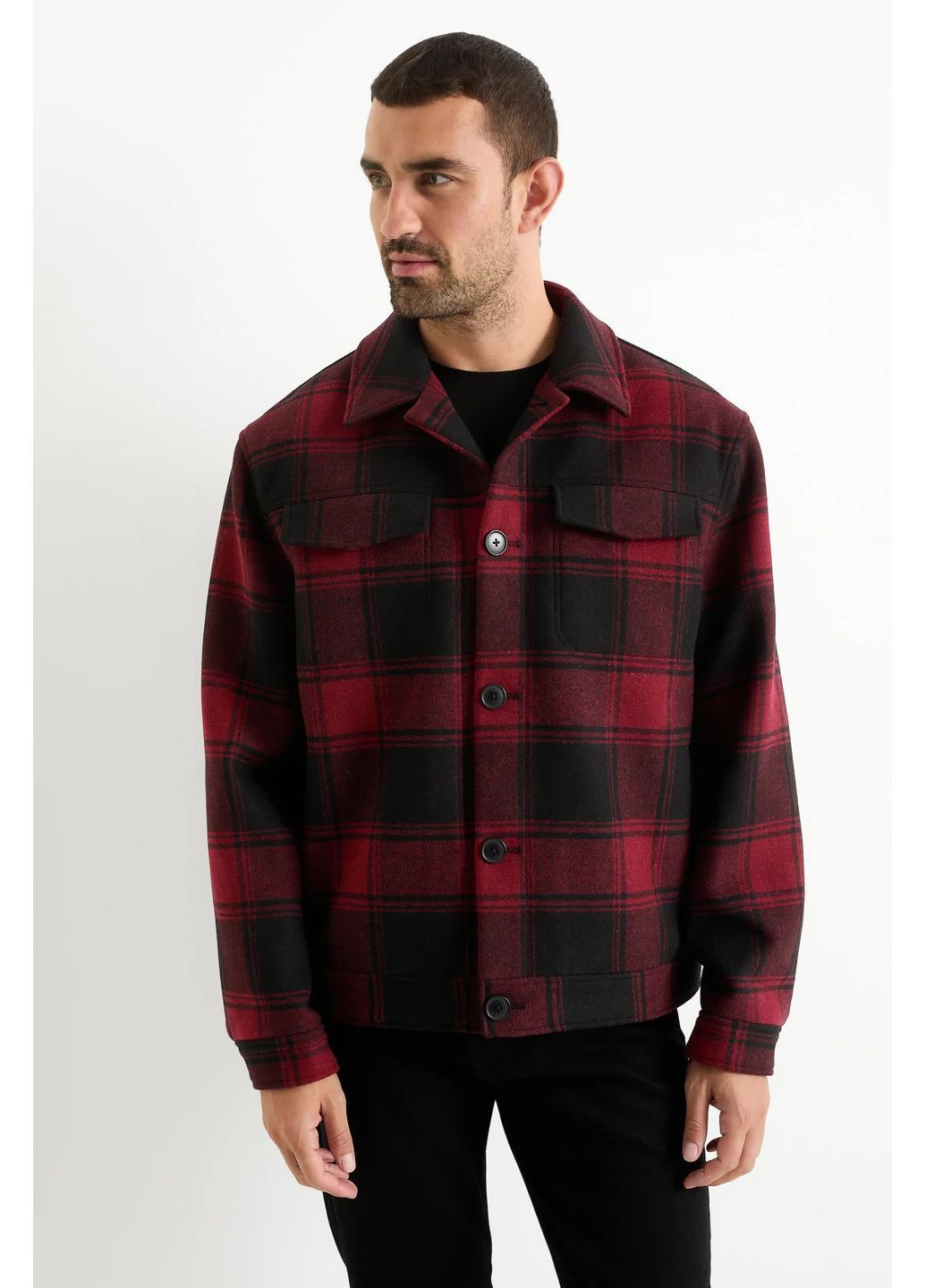 Красная демисезонная куртка C&A