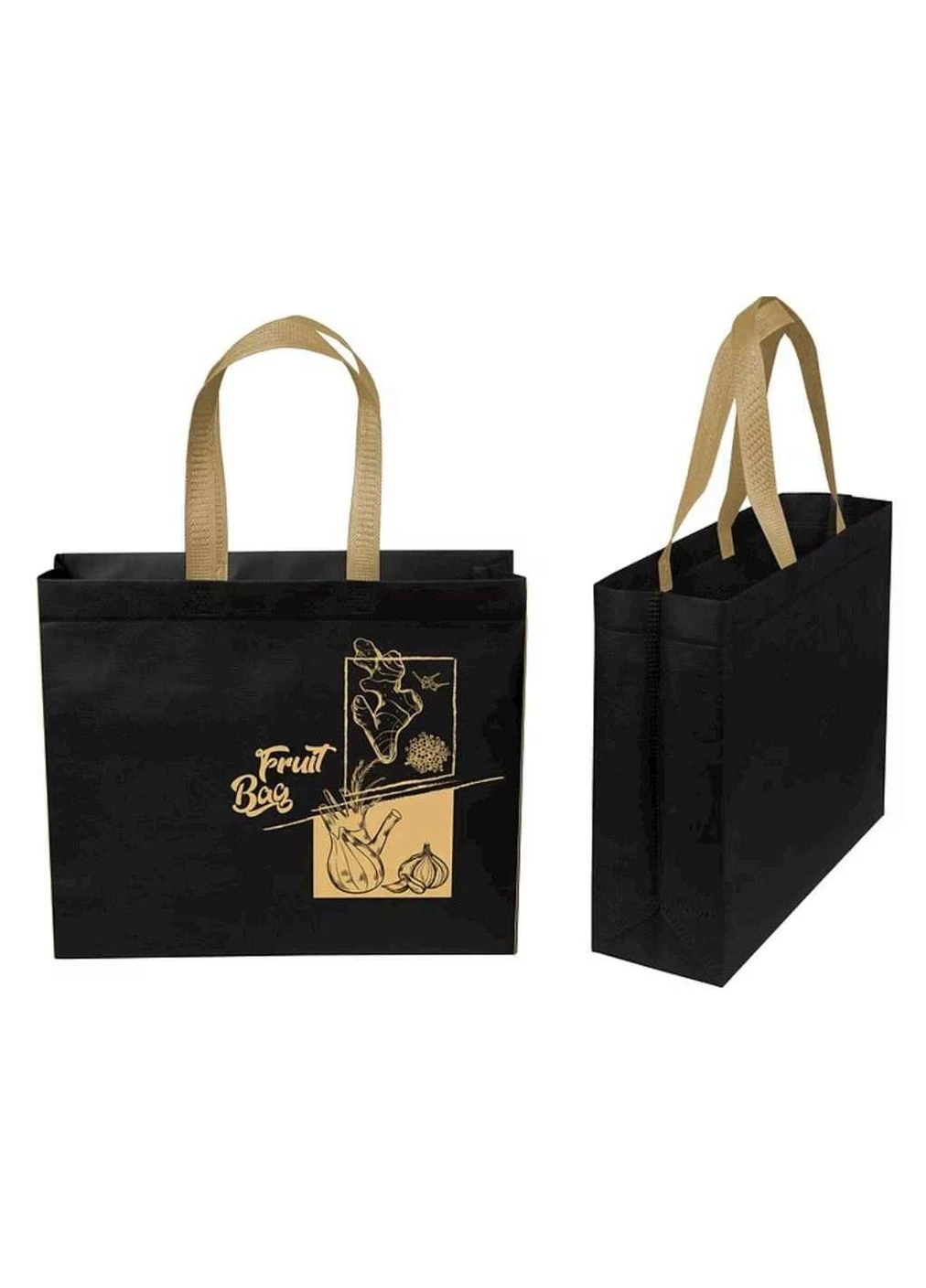 Еко сумка бокс з друком Кориця із замком 385х320х120мм 400мм EcoBag (362711728)