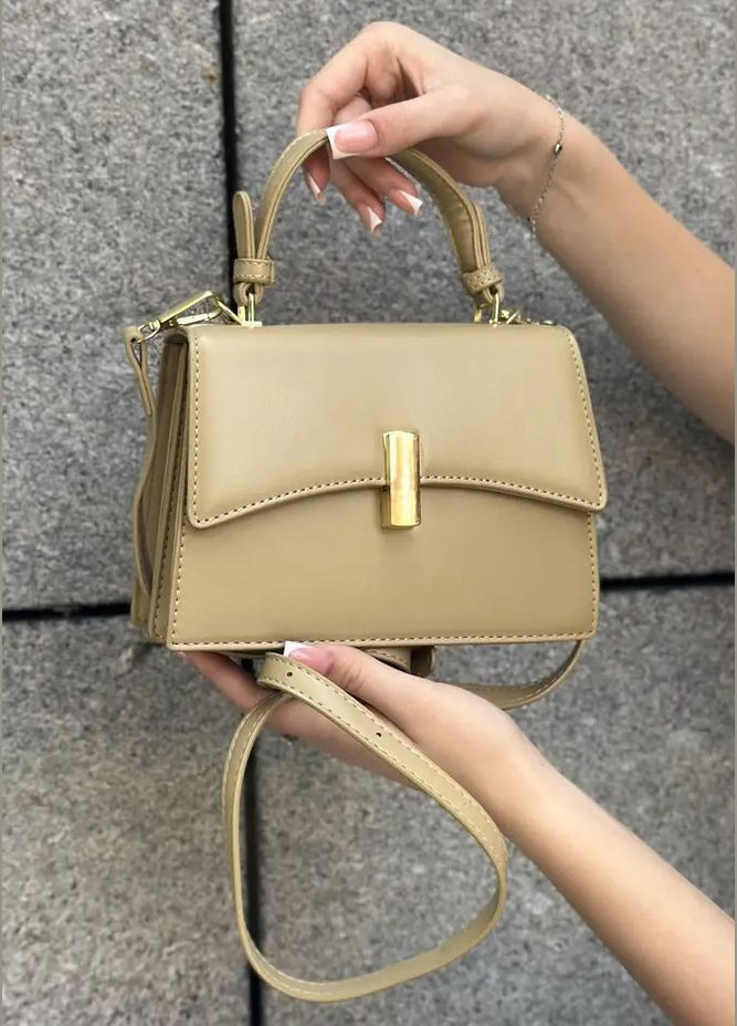 Жіноча сумка 6117 крос-боді зелена оливкова No Brand (303323057)