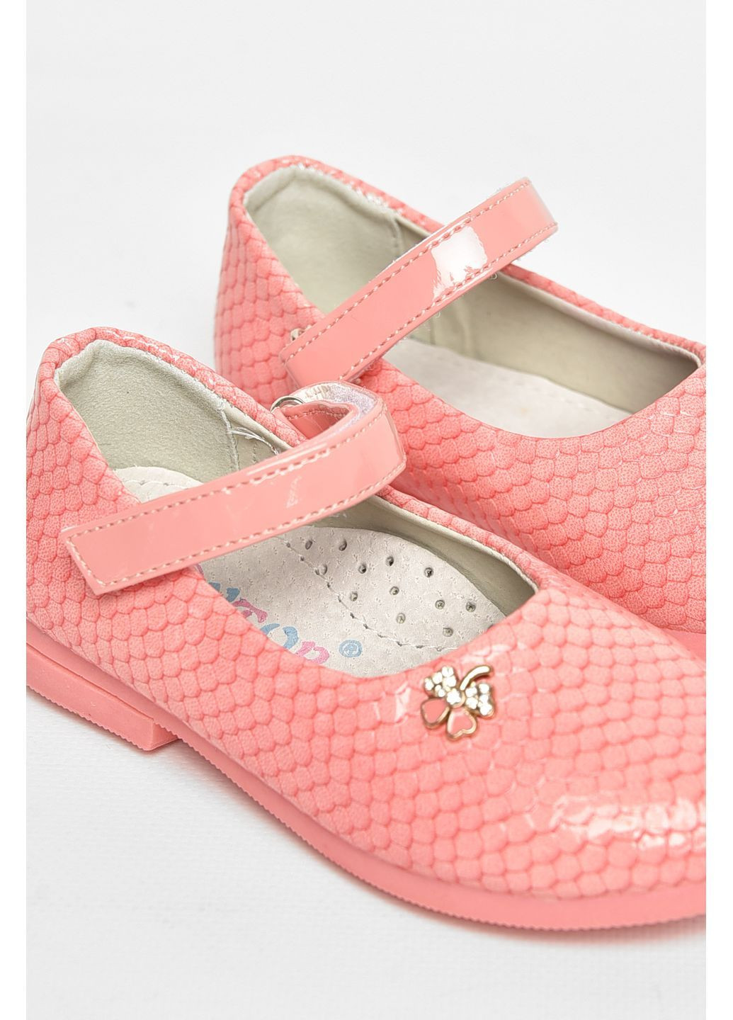 Туфлі для дівчинки коралового кольору Let's Shop (370590356)