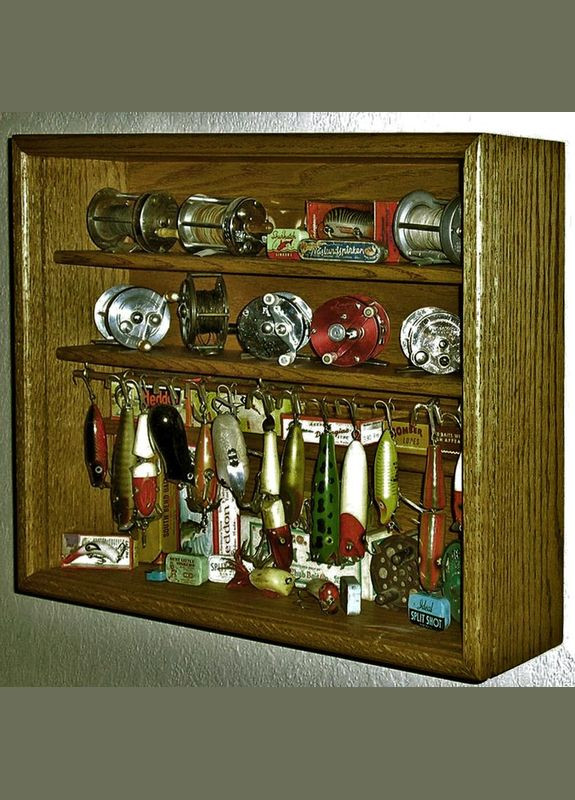 Органайзер для рибальських снастей з дерева Акула мускат (ОДБ-000307) No Brand (328910053)