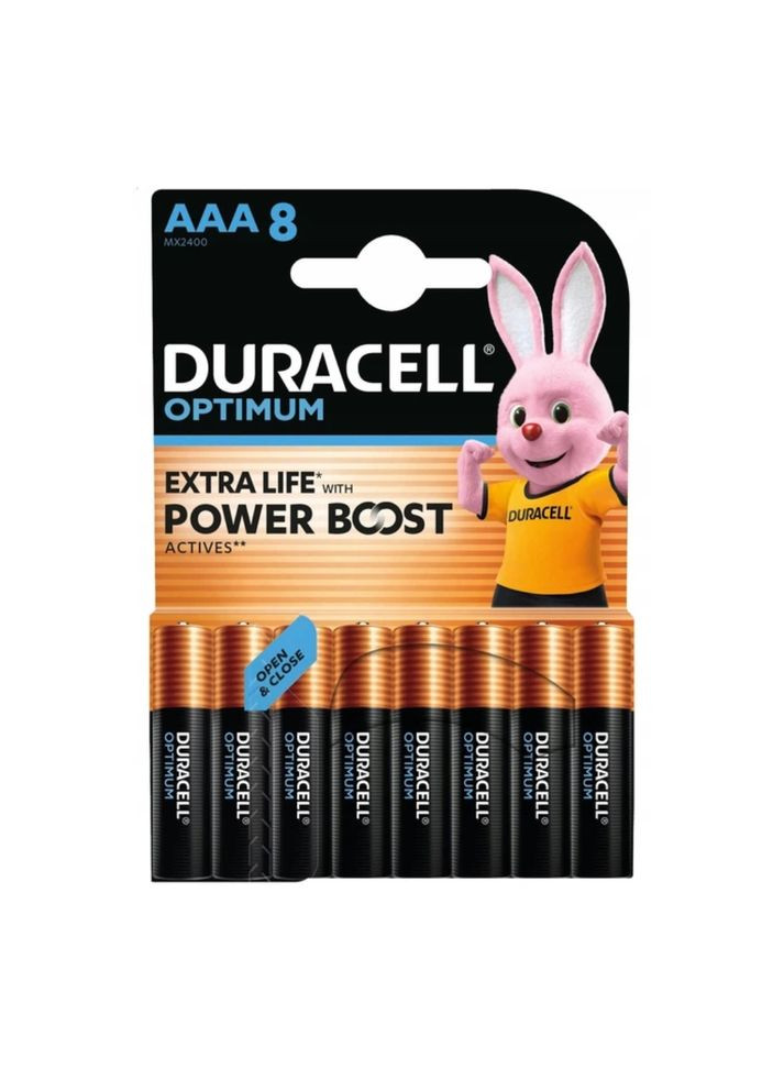 Батарейка Duracell LR3/AAA OPTIMUM (8шт) (5000394158962) No Brand LR03 (376130920)