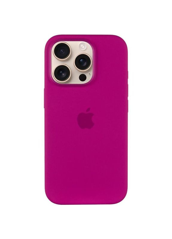 Чохол Silicone case (AAA) з Magsafe та анімацією (button) для Apple iPhone 16 Pro Max (6.9\") Фуксія Epik (372499125)