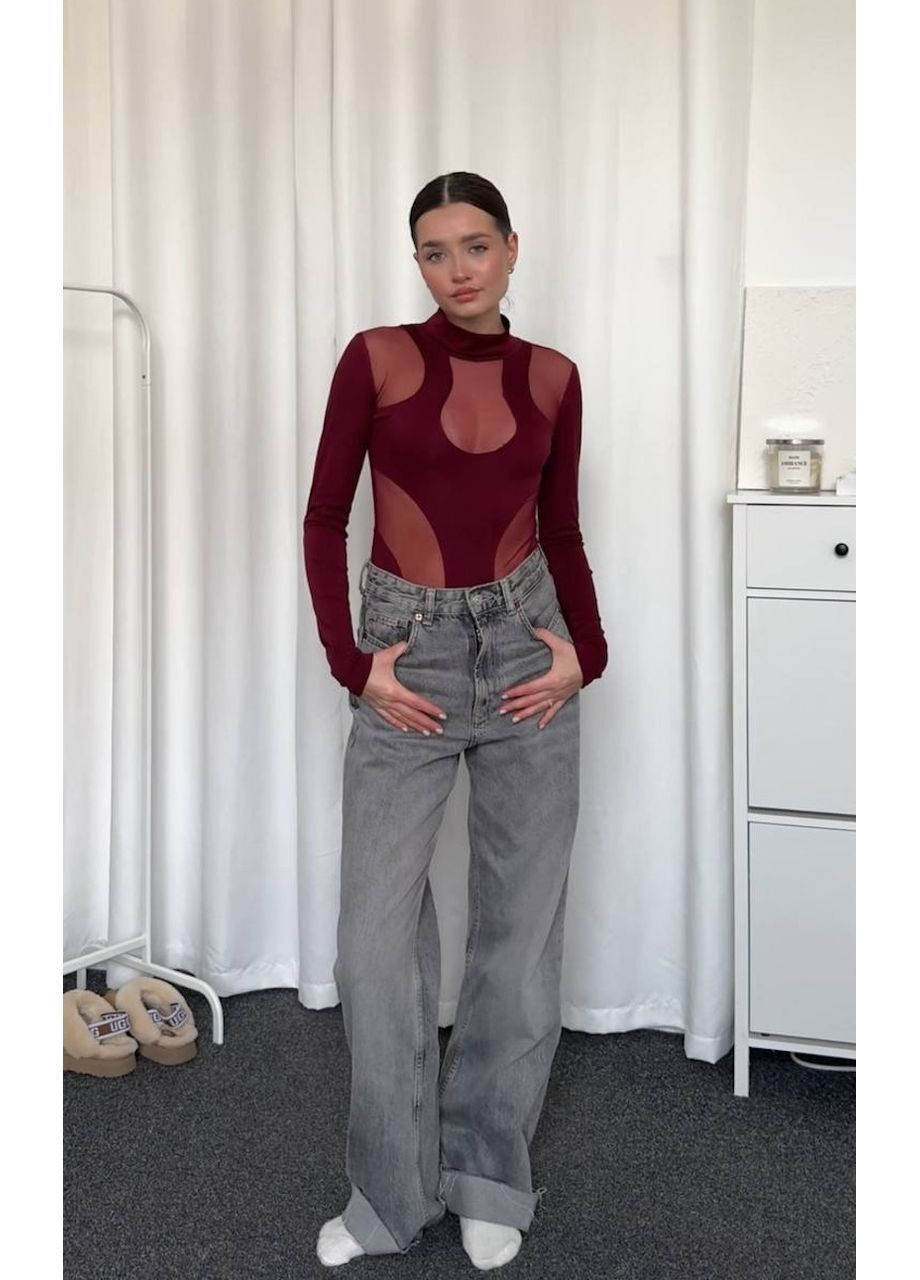 Боді з мікродайвінгу, колір Бордовий Fashion (365072259)