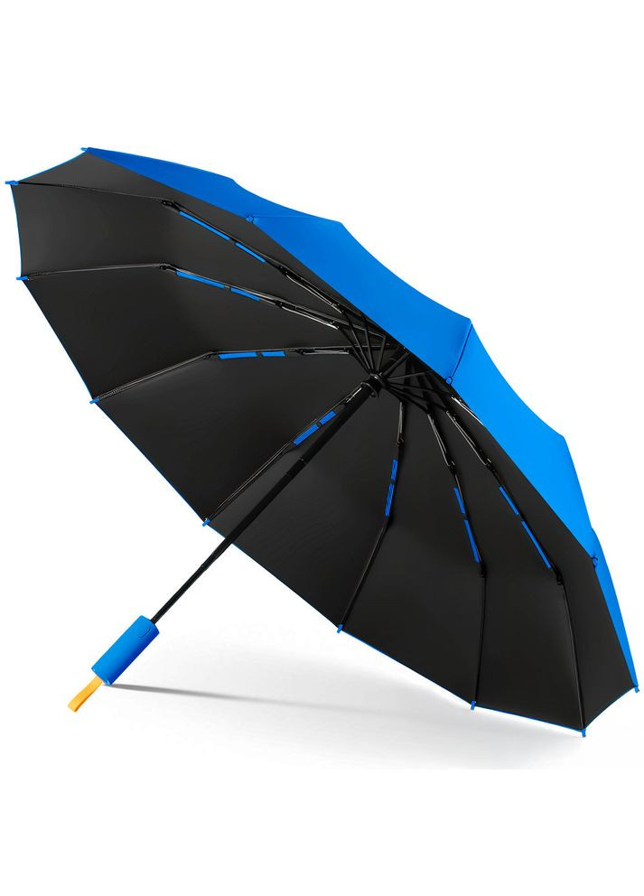 Синий зонтик автоматический двухслойный от дождя и солнца elite, 105 см, синий Losso (351902885)