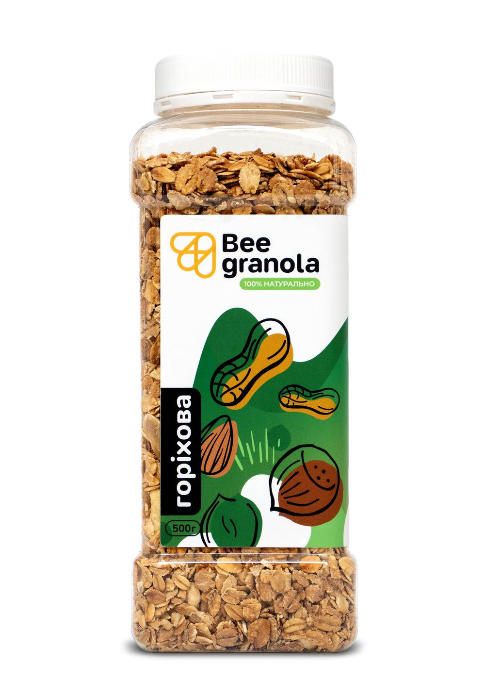 Гранола ореховая 500г Bee Granola, Украина