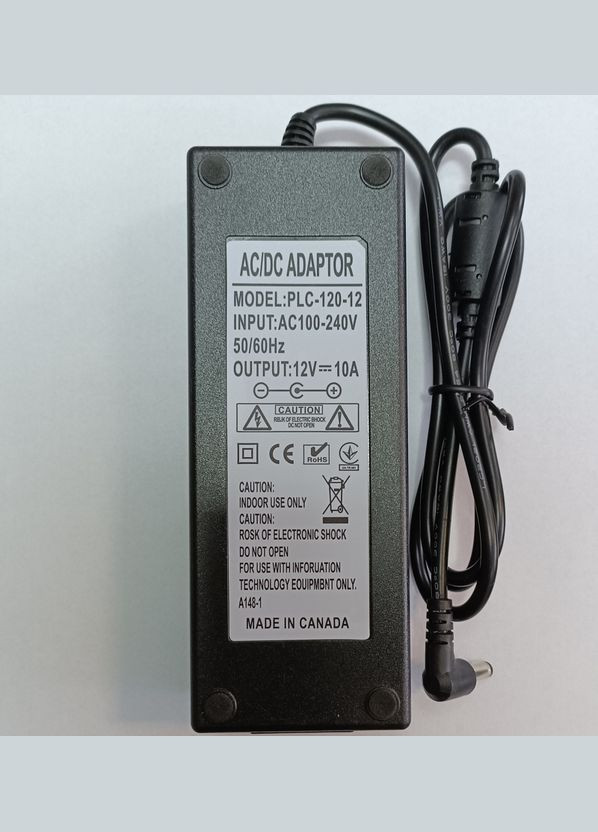 Блок живлення для камер відеоспостереження 12 вольт 10 Ампер 120W PLC-120-12 (100946) OEM (321960466)