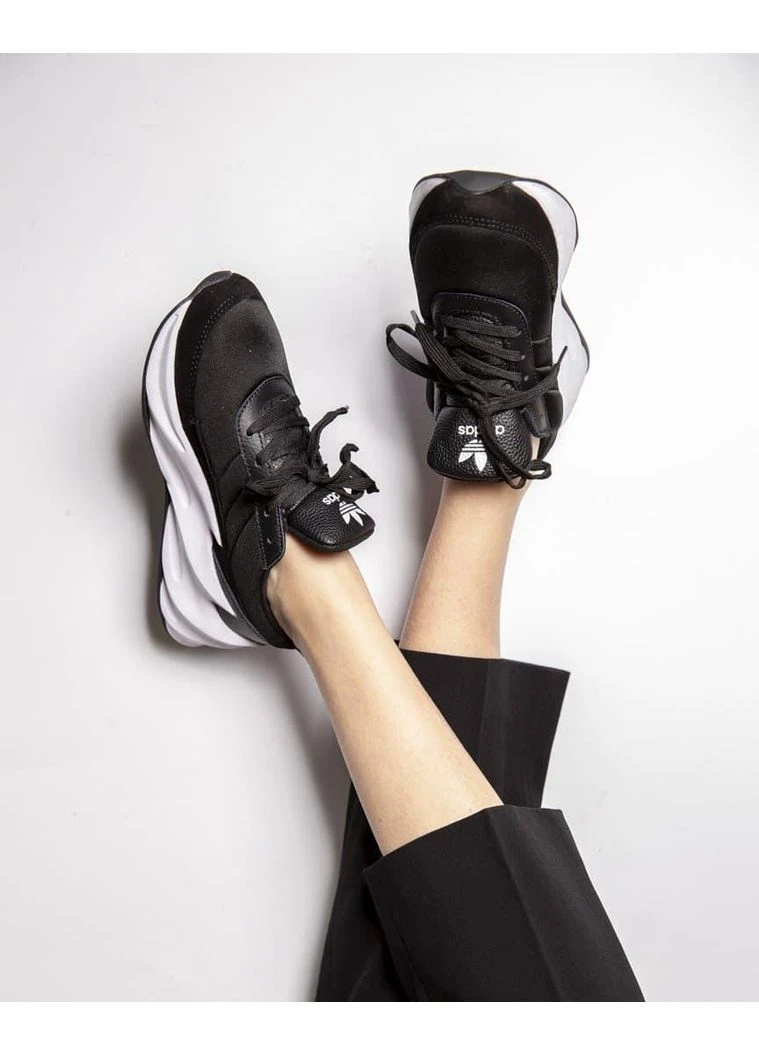 Белые летние кроссовки adidas shark black white адидас шарк No Brand
