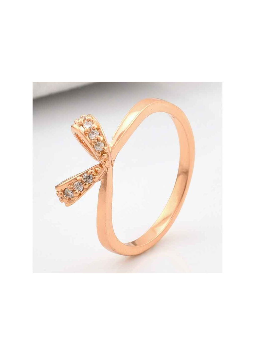 Кольцо 10552 белые фианити позолота РО р. Xuping Jewelry (361967925)