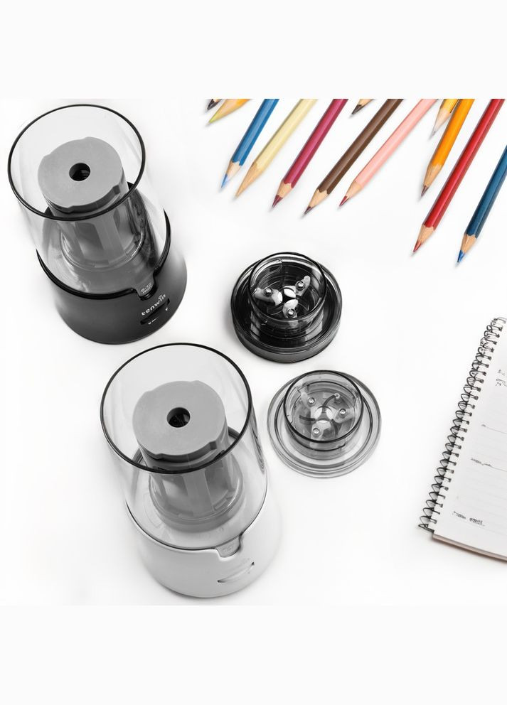 Точилка для олівців 8038 USB (6-12 мм), біла Tenwin (327041830)