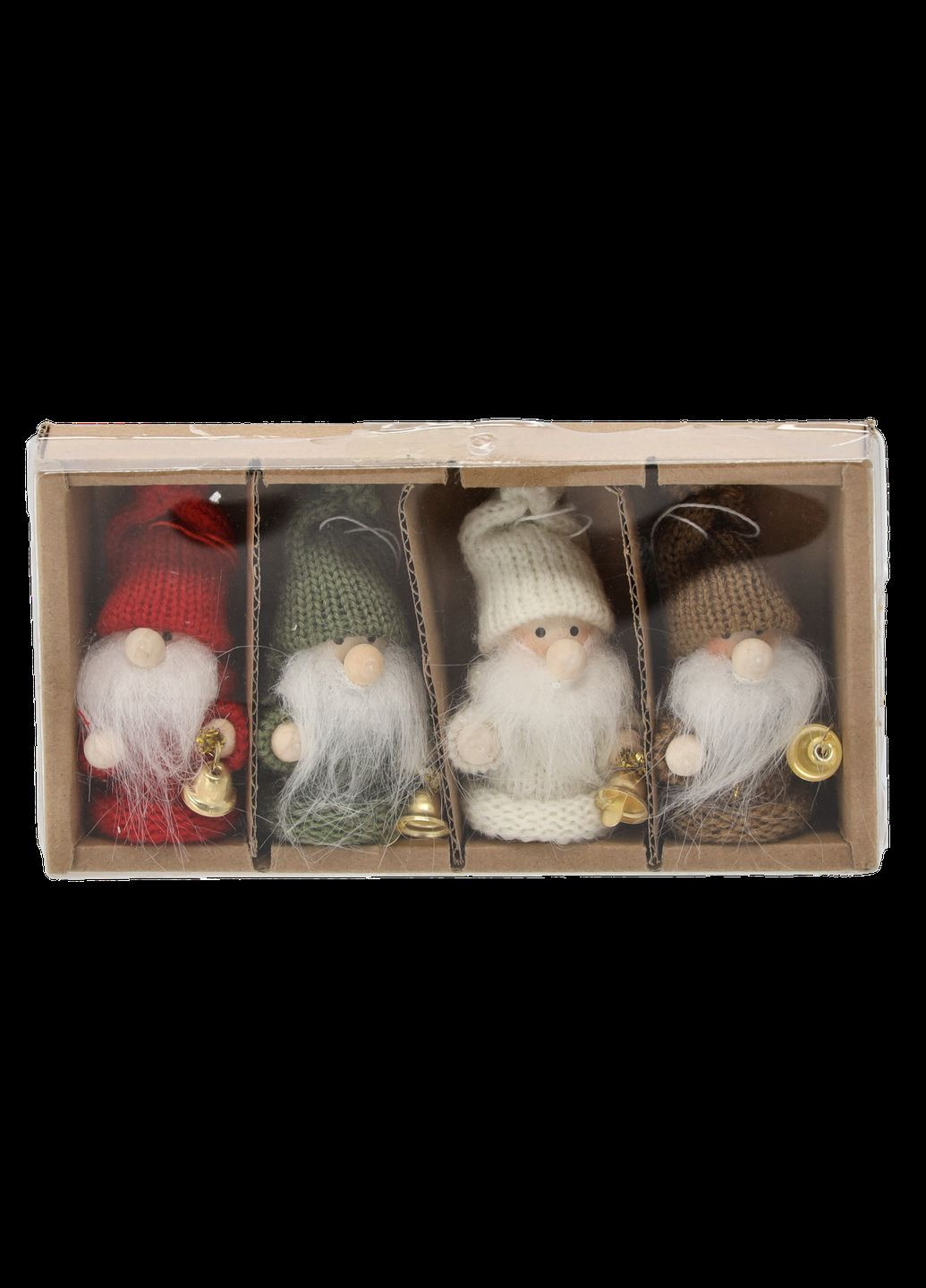 Подвеска новогодняя "Гном" комплект 4 шт, 8 см, микс цветов Chomik (329407514)