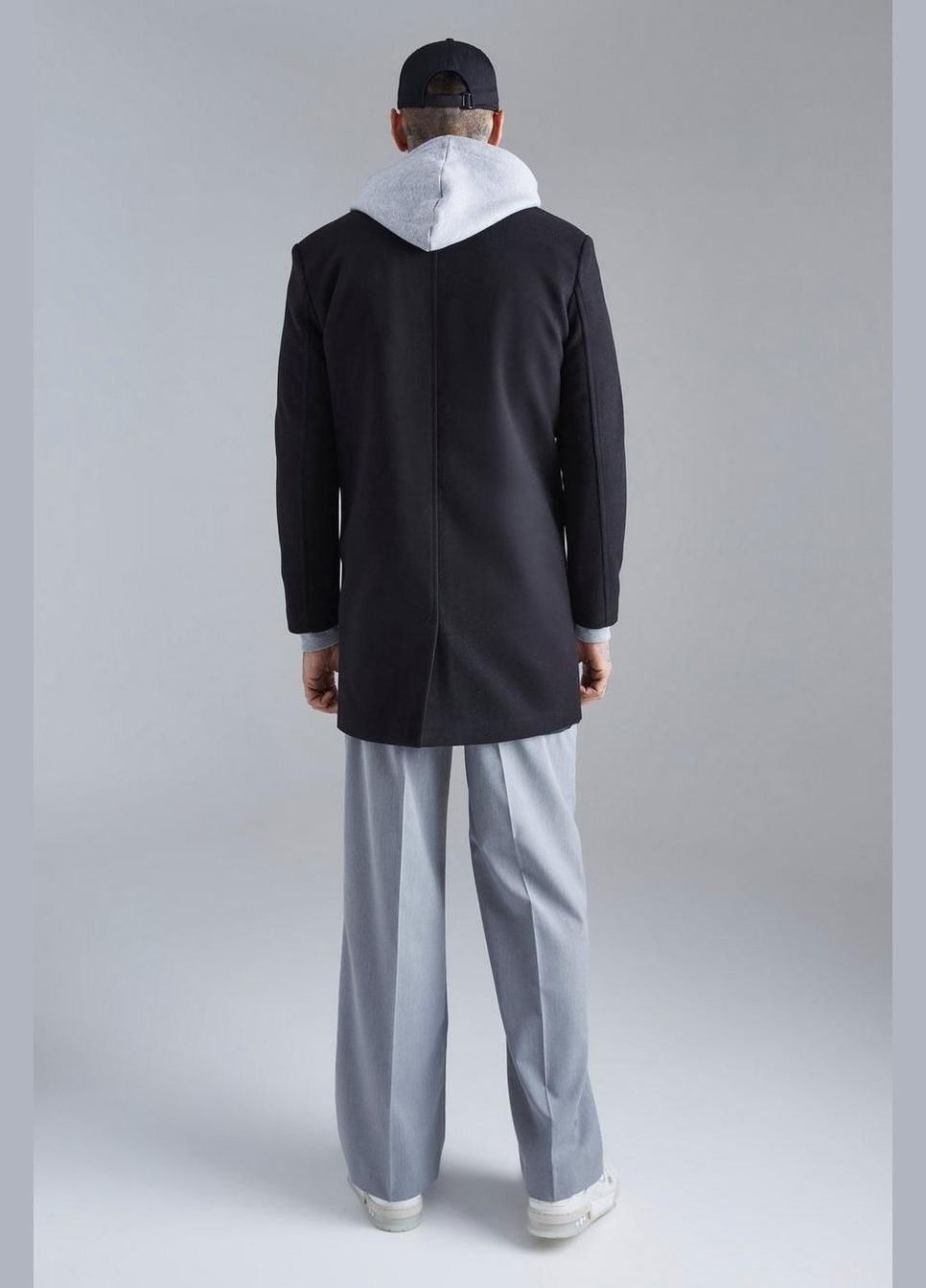 Черное Пальто Boohoo