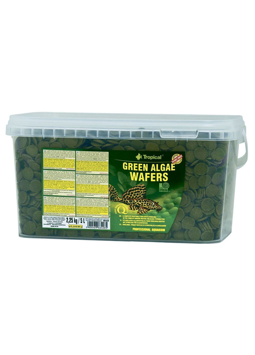 Корм Green Algae Wafers для аквариумныx рыб в чипсаx 5 л (5900469664285) Tropical (316151359)