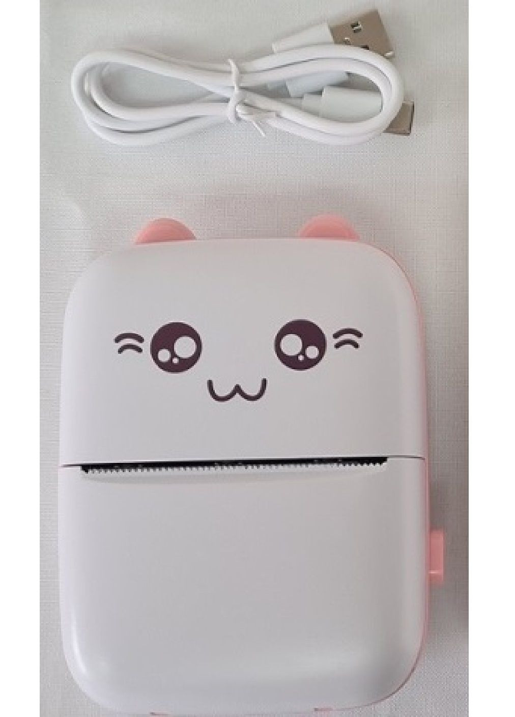 Термопринтер принтер портативний акумуляторний з термодруком по Bluetooth для дітей 11.3x8.3x3.8 см (476548-Prob) Рожевий Unbranded (284117316)