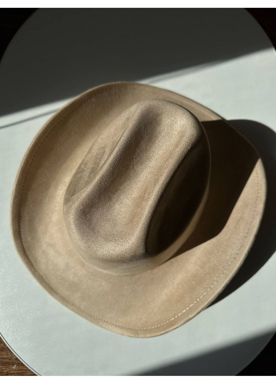 Шляпа Федора Ковбойка унисекс замшевая с регулировкой размера BRONCO No Brand (360603494)