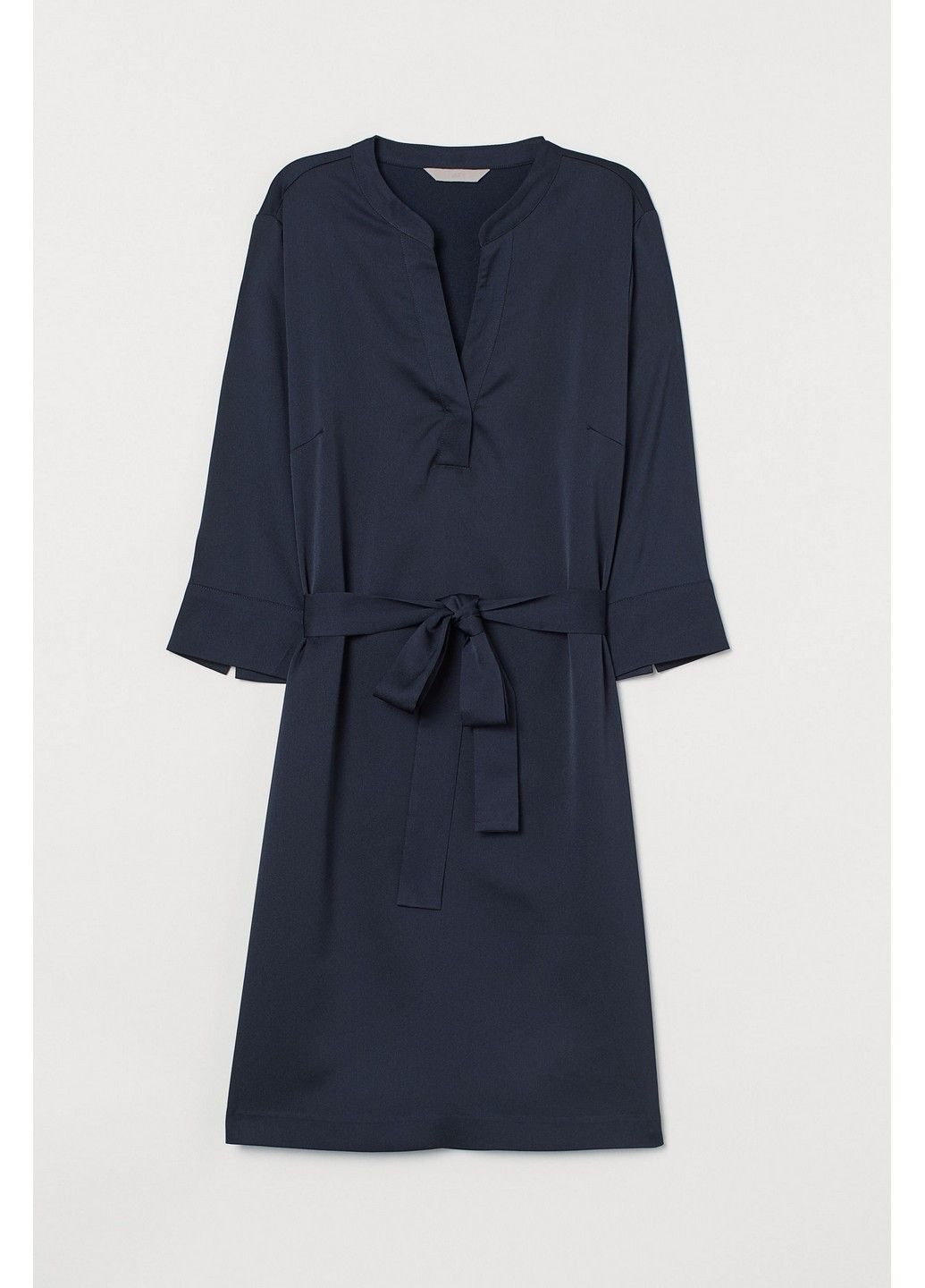 Темно-синя кежуал сукня H&M однотонна