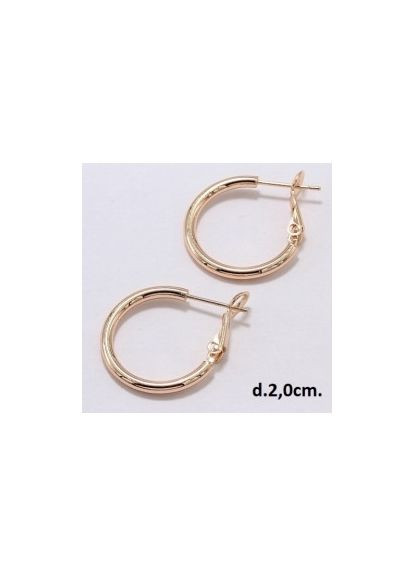 Серьги-кольца медзолото позолота 18К 2 см Xuping Jewelry (370792335)