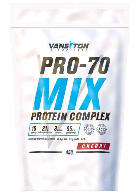 Pro-70 Mix 450 g /15 servings/ Cherry Vansiton (315518887)