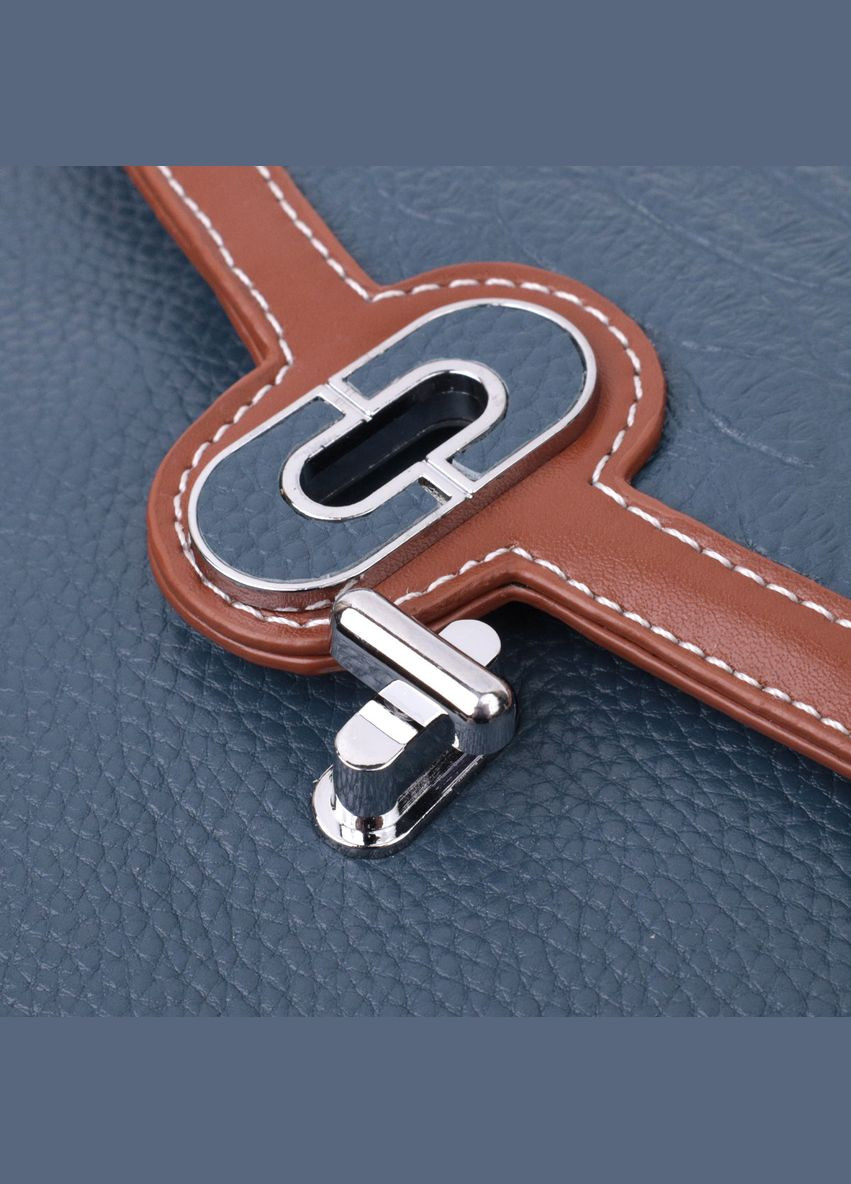 Сумка женская с фактурным клапаном из натуральной кожи 22622 Синяя Vintage (329151132)