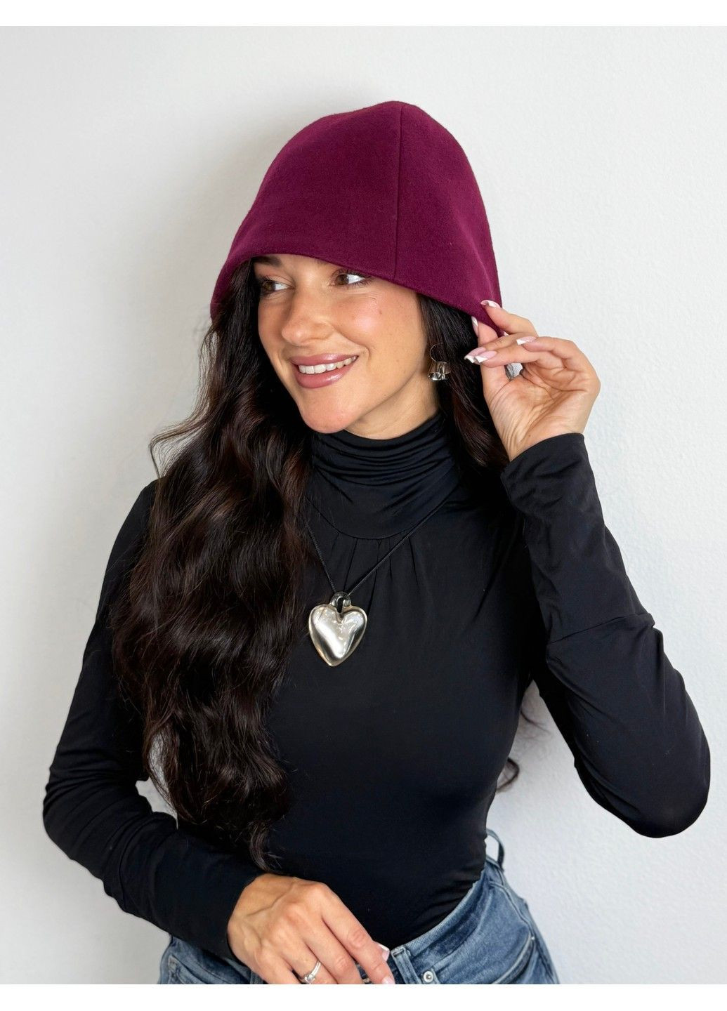 Панама Ботé з пальтової тканини з кашеміром BANDANA QUEEN (365655018)