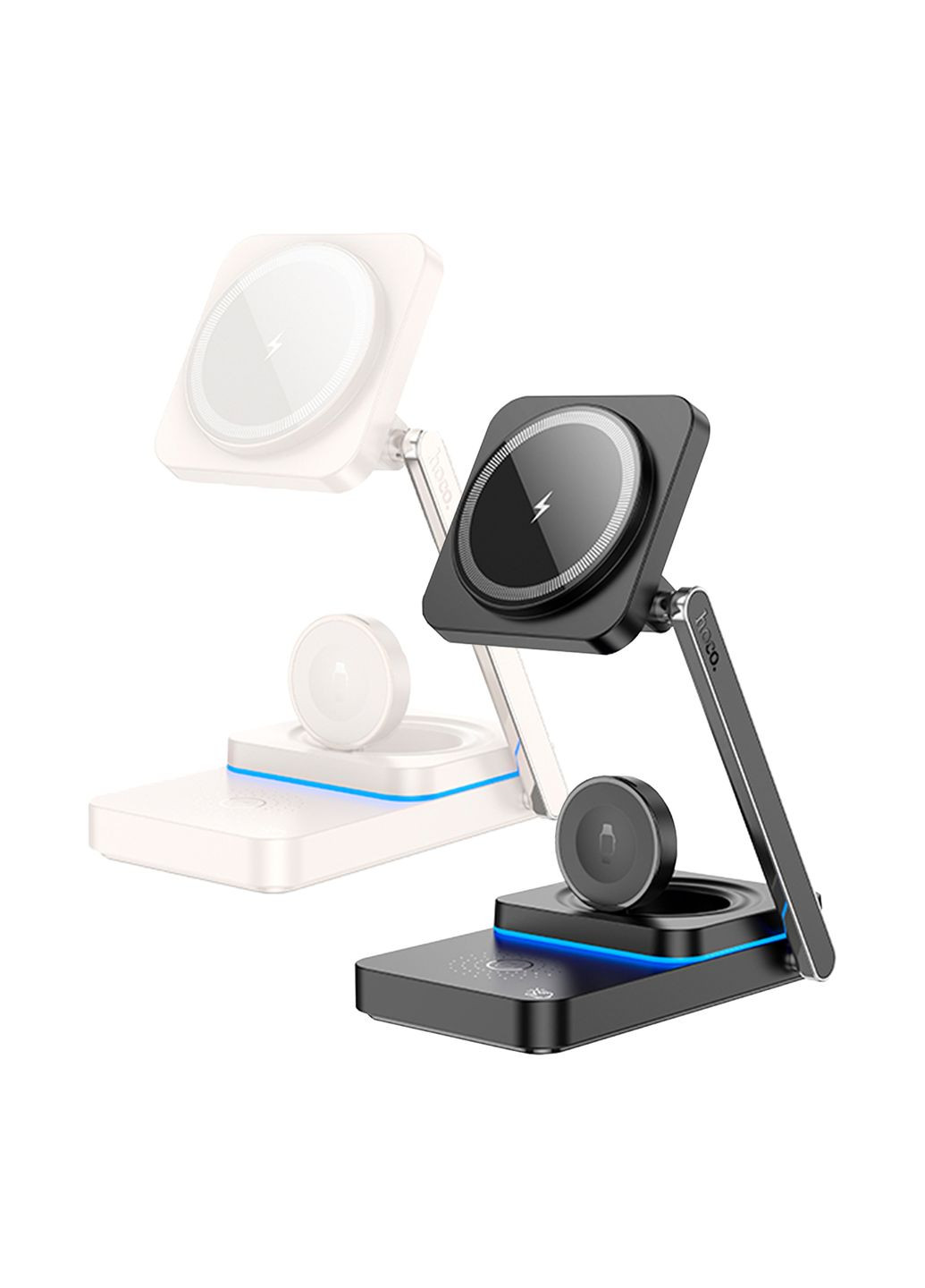 Бездротовий Зарядний Пристрій CQ10 3in1 Magnetic 15W For iWatch Бiлий Hoco (337995032)