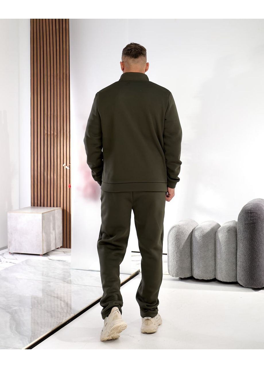 Оливковый (хаки) демисезонный костюм (кофта,штаны), цвет хаки Fashion