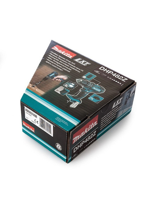 Аккумуляторная дрель-шуруповерт с ударом DHP482Z LXT (18В, 62/36Нм) электрический ручной ударный шуруповерт (4122) Makita (295030603)