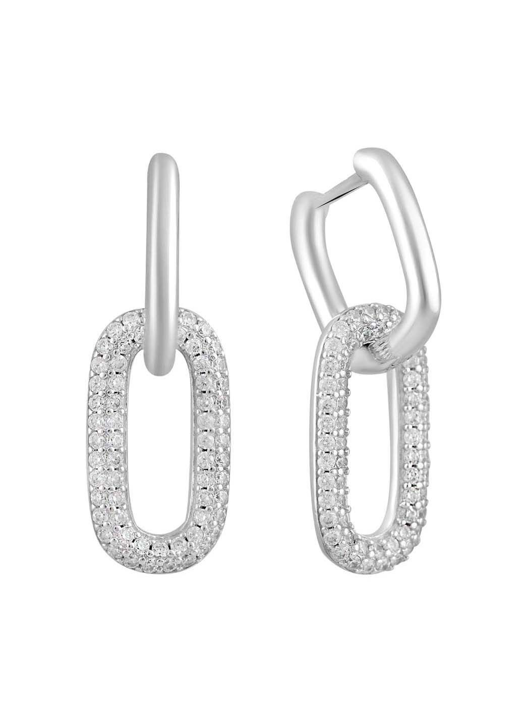 Срібні сережки з фіанітами (2129868) Silver Breeze (317354771)