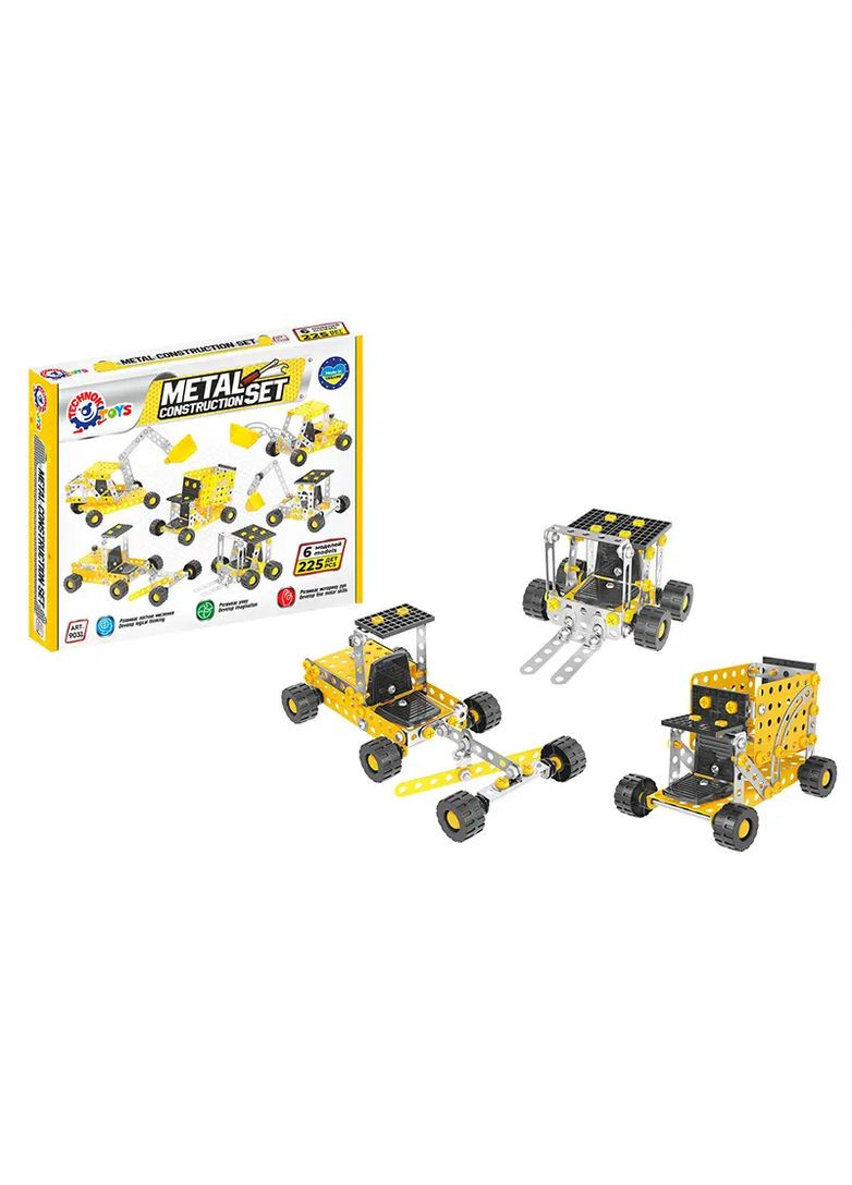 Конструктор металевий Спецтехніка 225 деталей в асортименті ТЕХНОК від 11 років 9031 ТехноК Тех9031 (370650613)