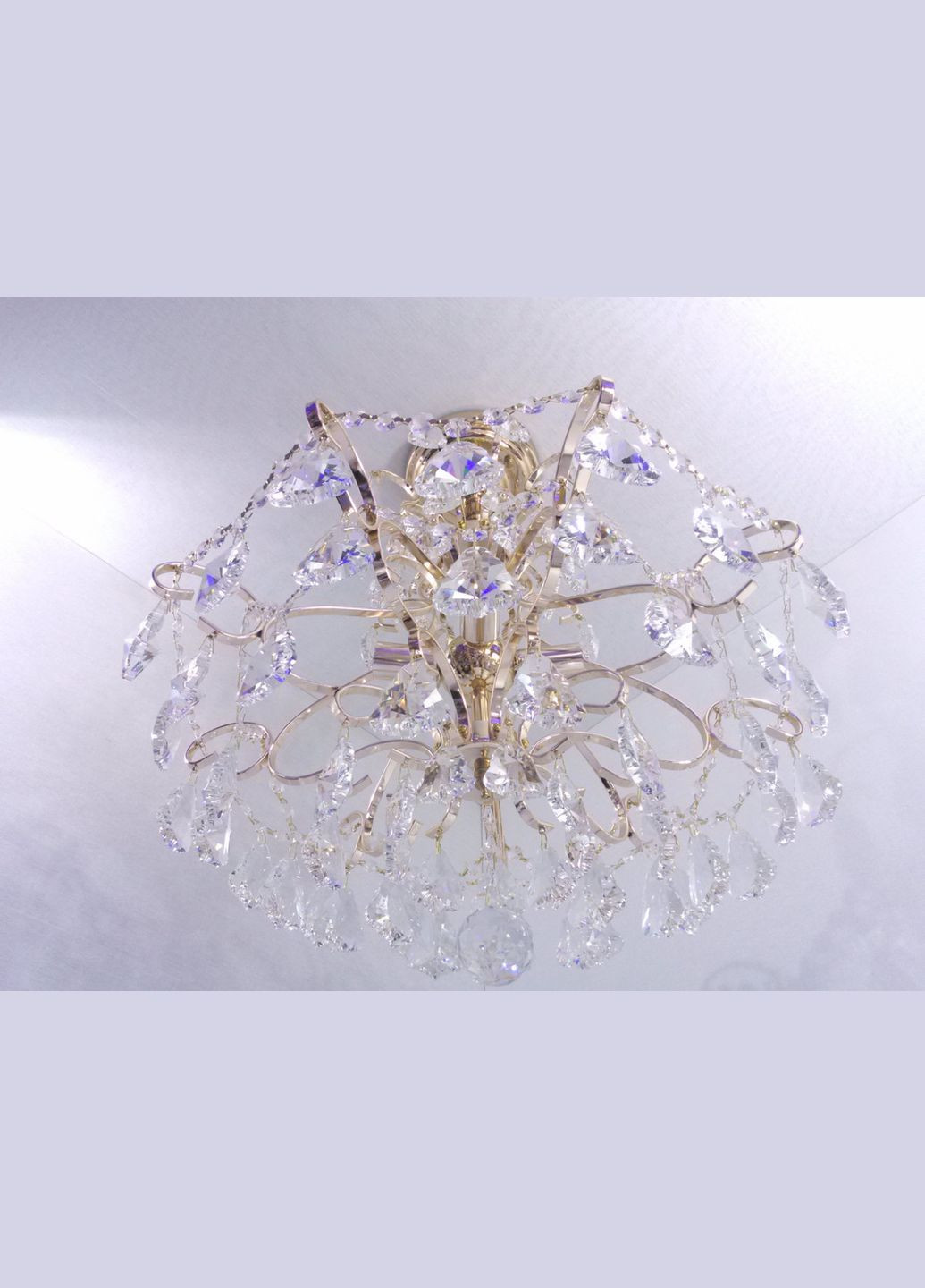 Люстра потолочная хрустальная 25485 Золото 59х49х49 см. Sunnysky (364498019)