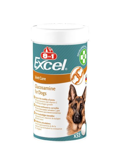 Вітаміни Excel Glucosamine для цуценят та дорослих собак, для суглобів, 55 шт (*) 8in1 (327878462)