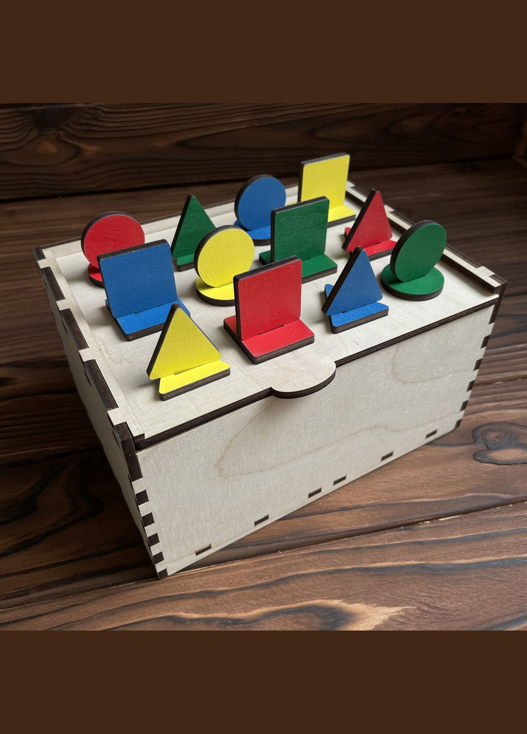 Розвиваюча іграшка, сортер 4в1 (колір, фігури та форми, розмір) GF toys (339671986)