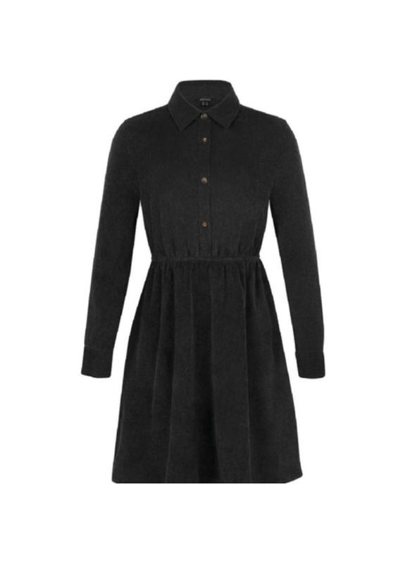 Черное спортивное, повседневный, вечернее, деловое, домашнее, кэжуал вельветовое женское платье . германия. Esmara