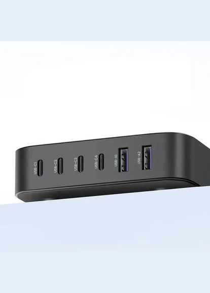 Зарядний пристрій 6xUSB 200W (4хUSB-C+2xUSB-A) Gan CD271 Ugreen (315434326)