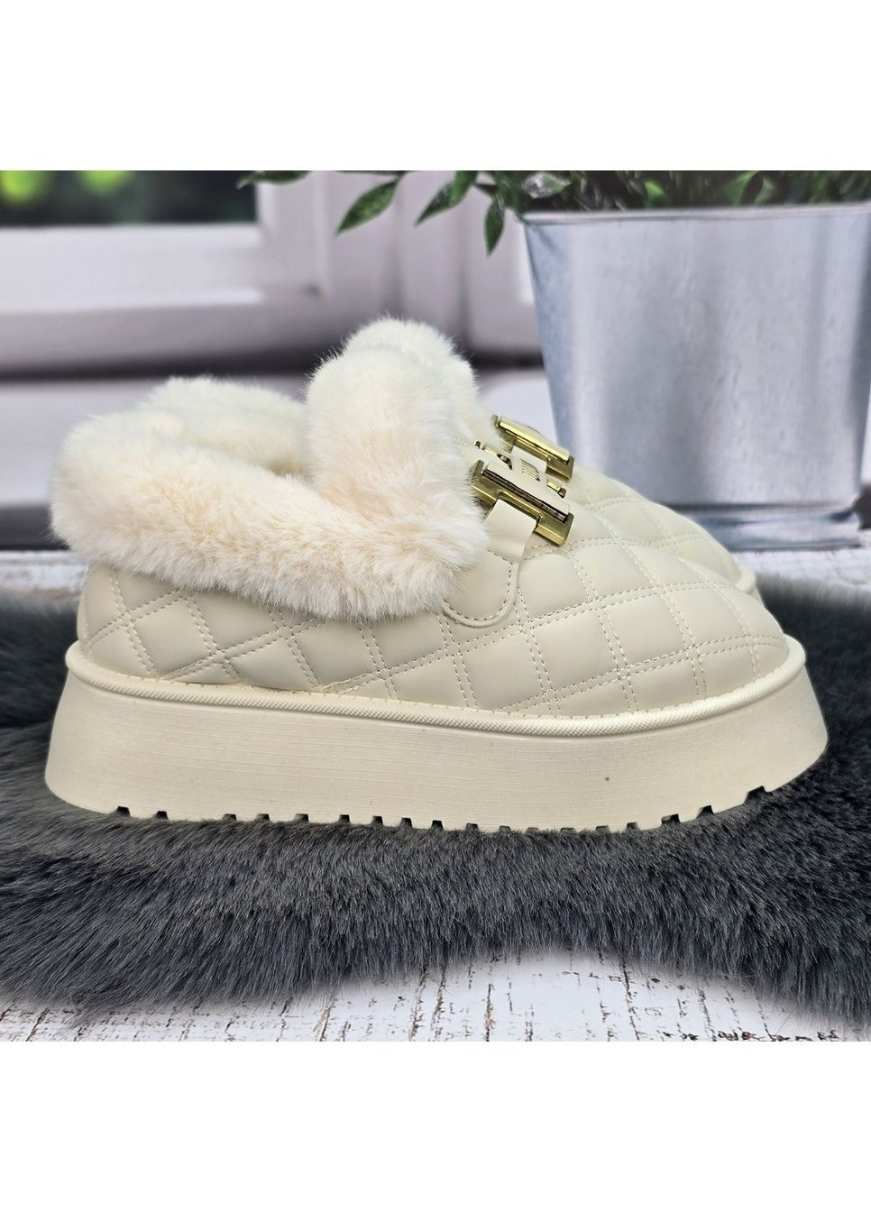 Уггі жіночі зимові на хутрі низькі з узлісся Dual (365718497)