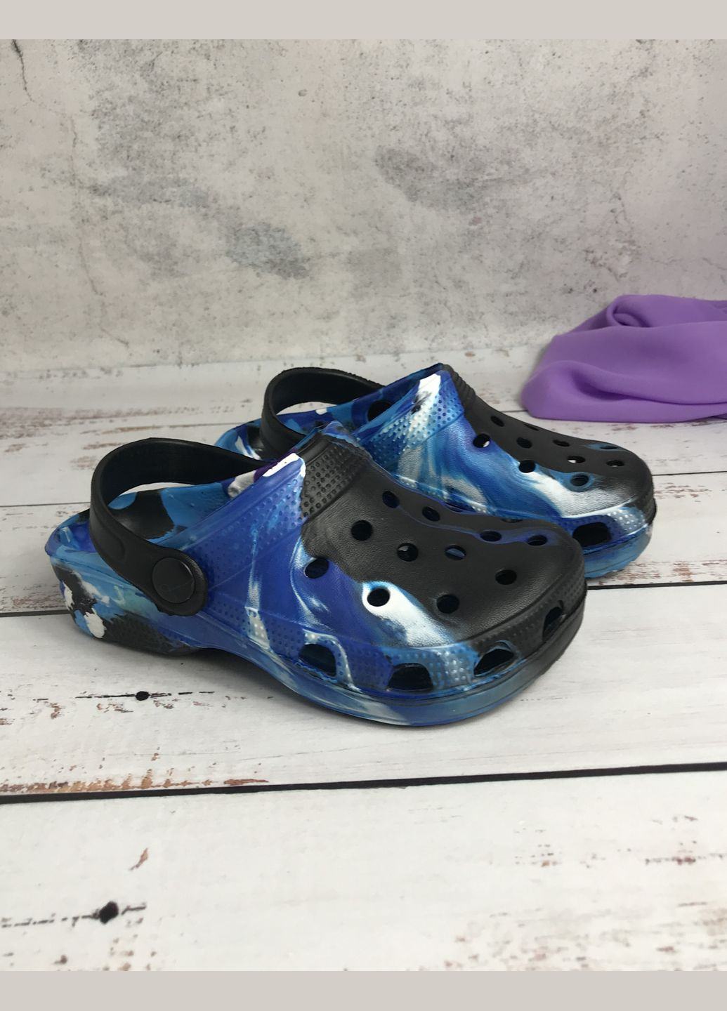 Крокси сабо дитячі для хлопчика Синій (612) Sanlin (334732240)