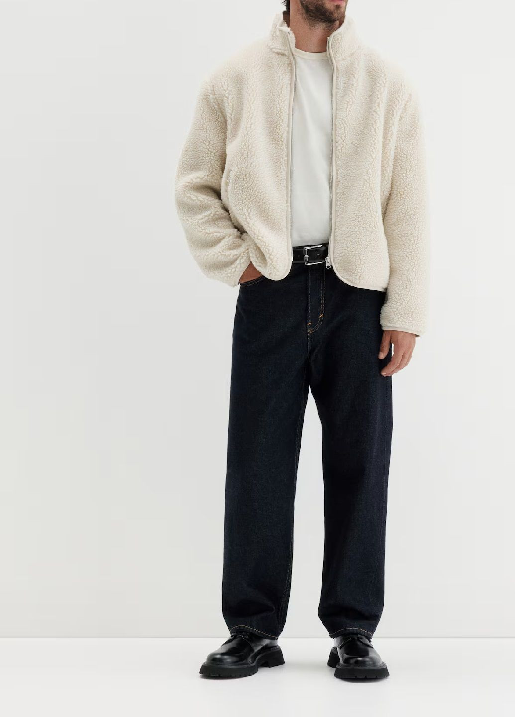 Светло-бежевая демисезонная куртка H&M